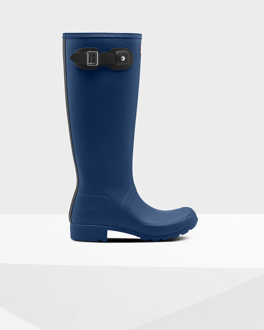 Womens Tall Rain Boots - Hunter Original Tour Foldable (26BADTLSF) - Navy